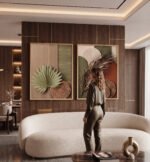 KIT DE QUADRO EM FLORAIS MODERNOS DECOR