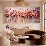 QUADRO EM BELA ARTE FLORAIS ABSTRATOS