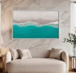 QUADRO EM ABSTRATO DO MAR - Imagem 5