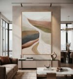 QUADRO ABSTRATO VERTICAL MODERNO DECOR - Imagem 5