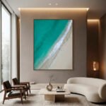 QUADRO EM MAR ABSTRATO MODERNO - Imagem 5