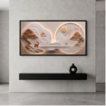 QUADRO EM PAISAGEM MINIMALISTA ILUSTRAÇÃO DECOR - Imagem 5