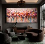 QUADRO EM BELA ARTE FLORAIS ABSTRATOS - Imagem 5