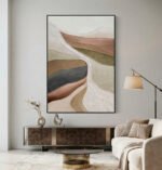 QUADRO ABSTRATO VERTICAL MODERNO DECOR - Imagem 4