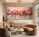 QUADRO EM BELA ARTE FLORAIS ABSTRATOS - Imagem 4