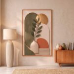 QUADRO COM JARRO FLORAL ABSTRATO DECOR - Imagem 3