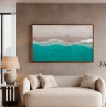QUADRO EM ABSTRATO DO MAR - Imagem 3