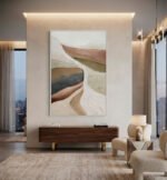 QUADRO ABSTRATO VERTICAL MODERNO DECOR - Imagem 3