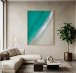 QUADRO EM MAR ABSTRATO MODERNO - Imagem 3