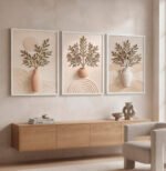 CONJUNTO JARROS COM FLORES ABSTRATAS - Imagem 3