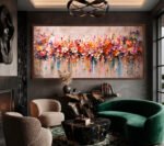 QUADRO EM BELA ARTE FLORAIS ABSTRATOS - Imagem 3