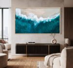QUADRO ARTE FOTO EM AREIA E MAR - Imagem 3