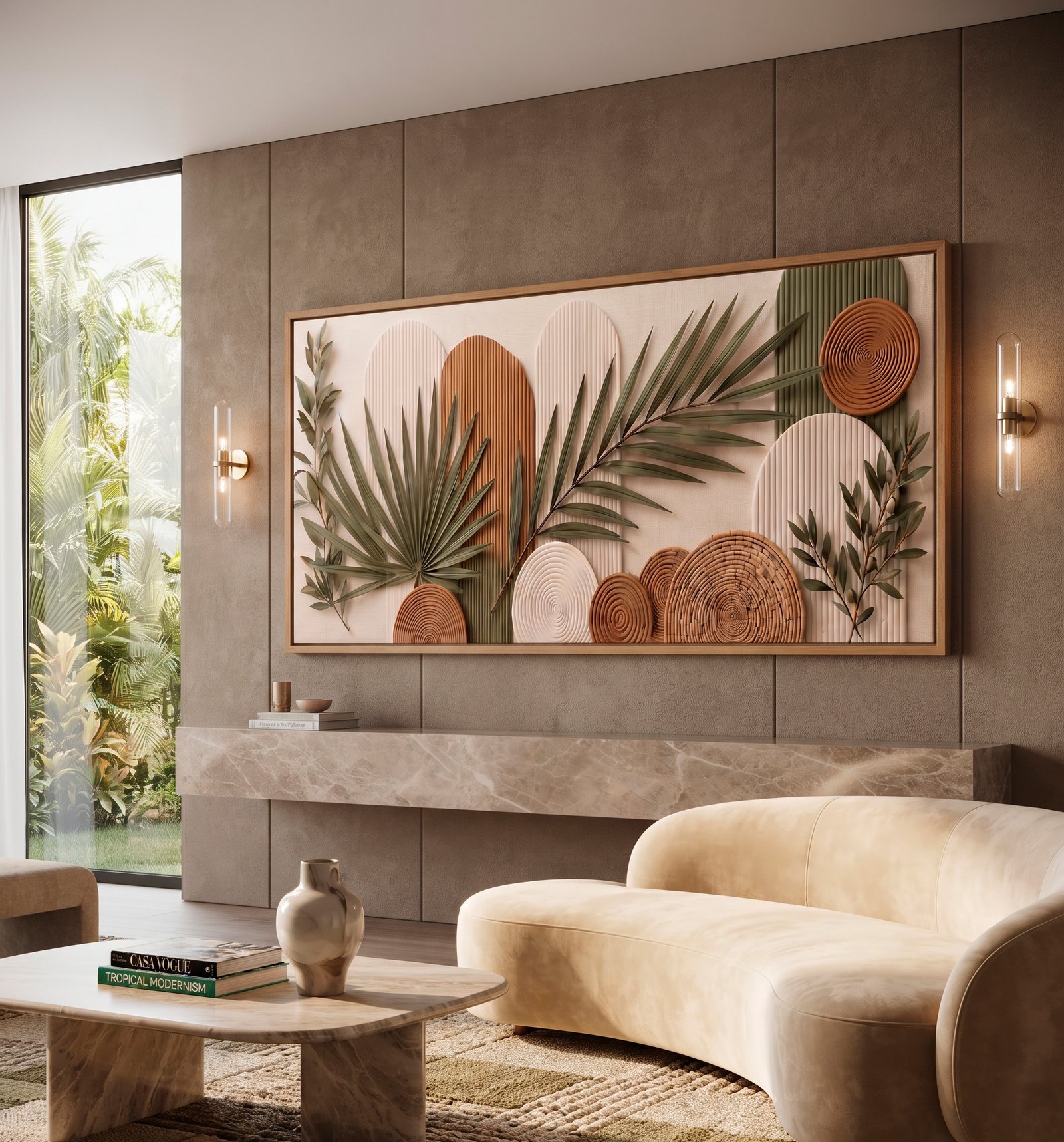 D5 (2) QUADRO MODERNO FLORAL ARTE DECOR - Imagem 1
