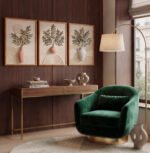 CONJUNTO JARROS COM FLORES ABSTRATAS - Imagem 2