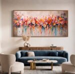 QUADRO EM BELA ARTE FLORAIS ABSTRATOS - Imagem 2