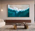 QUADRO ARTE FOTO EM AREIA E MAR - Imagem 2